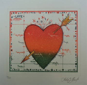 Leslie G.Hunt, Love, Radierung, Handdruck